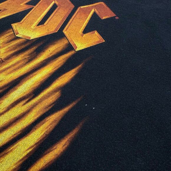 Vintage 2001 AC/DC Bonfire Promo Single Stitch Band T-Shirt Black Large USA - Picture 6 of 15